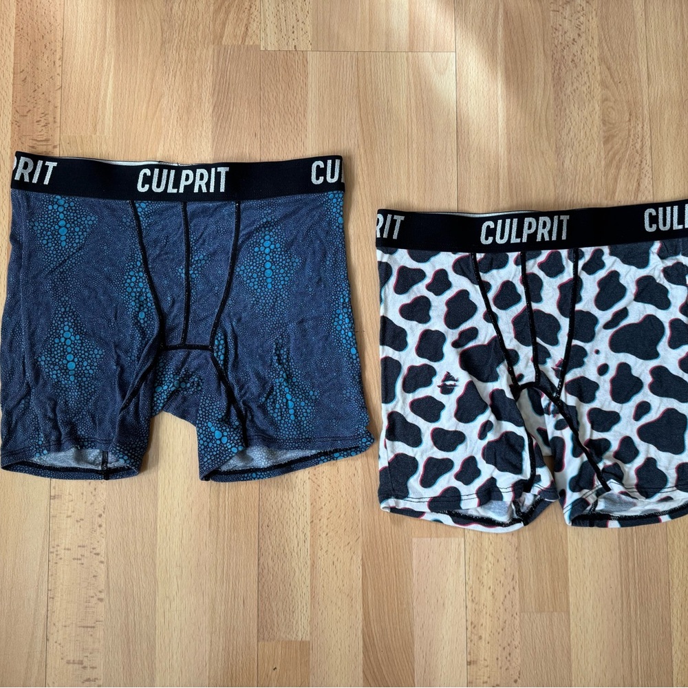 Bundle of 2 Culprit Lady Boxer Shorts, Size: Small